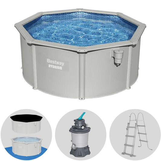 Bestway Hydrium 56566DE – Ø305×122 cm – Stahlwandpool, rund