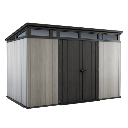 Keter Artisan grau – Gartenhaus – Mit Doppeltüren – 342x218x226 cm