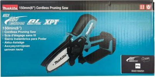 Makita DUC150Z01 Akku-Astsäge 15cm Solo 18V Li-Ion ohne Akku/Ladegerät