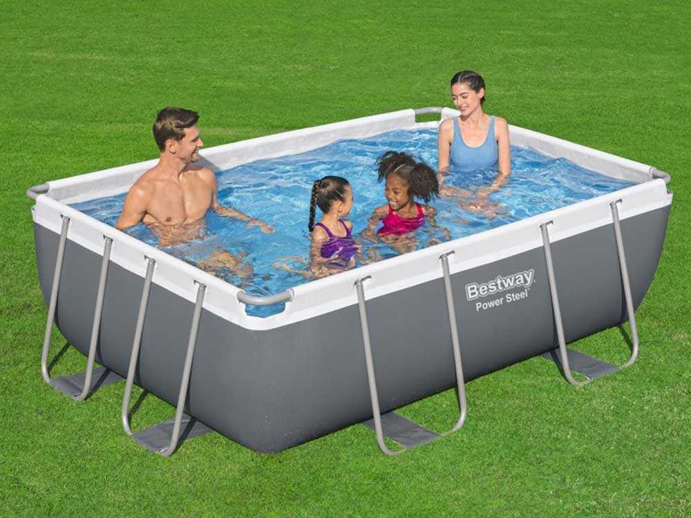 Bestway Power Steel 56629DE – 282x196x84 cm – Frame Pool + Filterpumpe