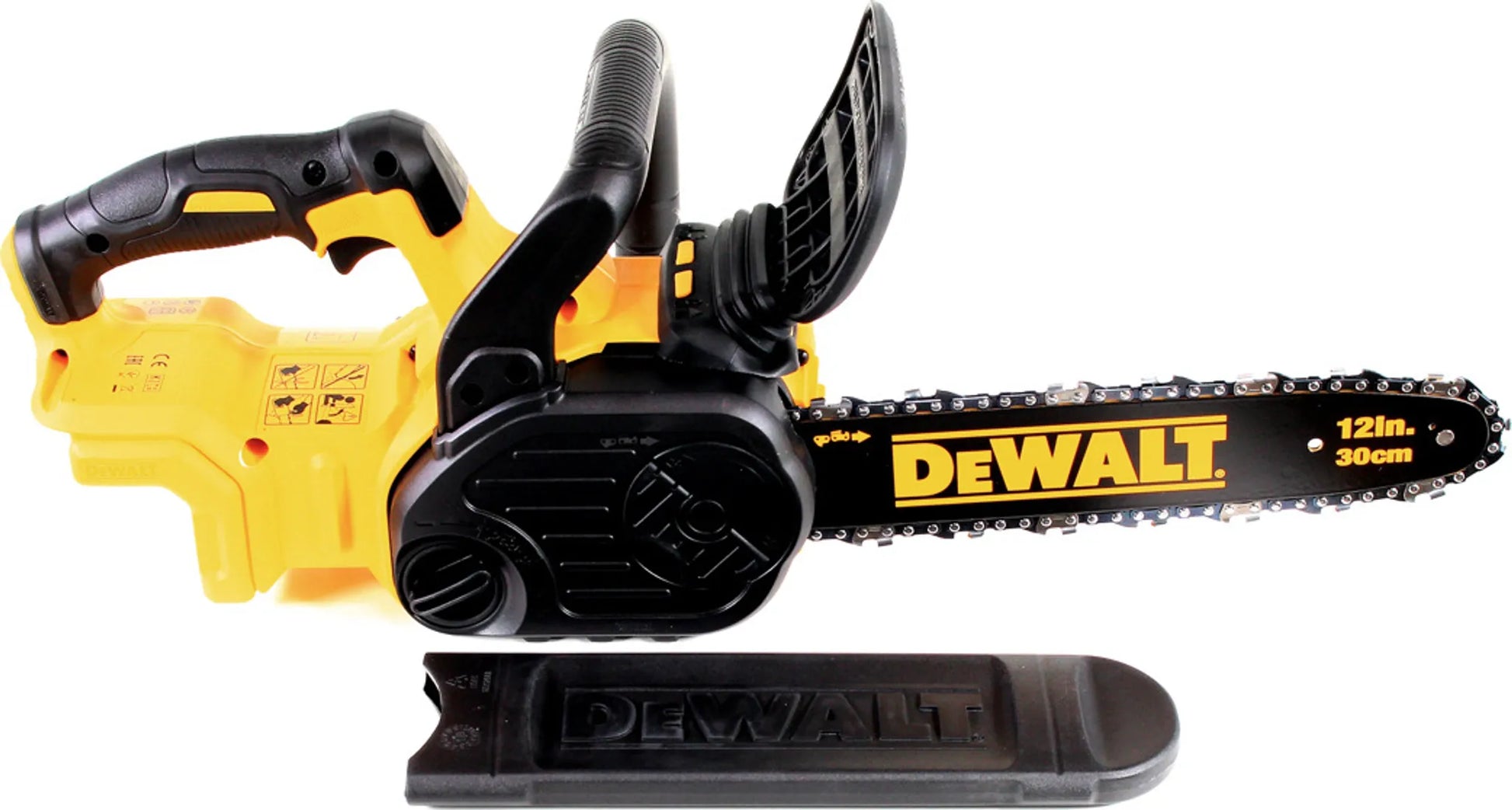 DeWALT DCM565N-XJ Akku-Kettensäge (bl) Flexvolt, 18V, Schwertlänge 30 cm, Kettenart Halbmeißel, 3,8″
