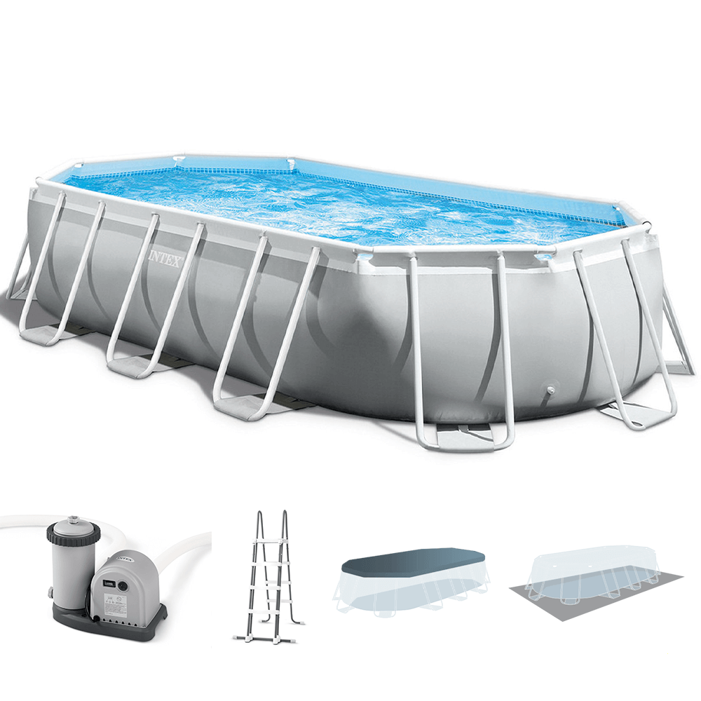 Intex Prisma Frame 26798NP – 610x305x122 cm – Ovaler Pool