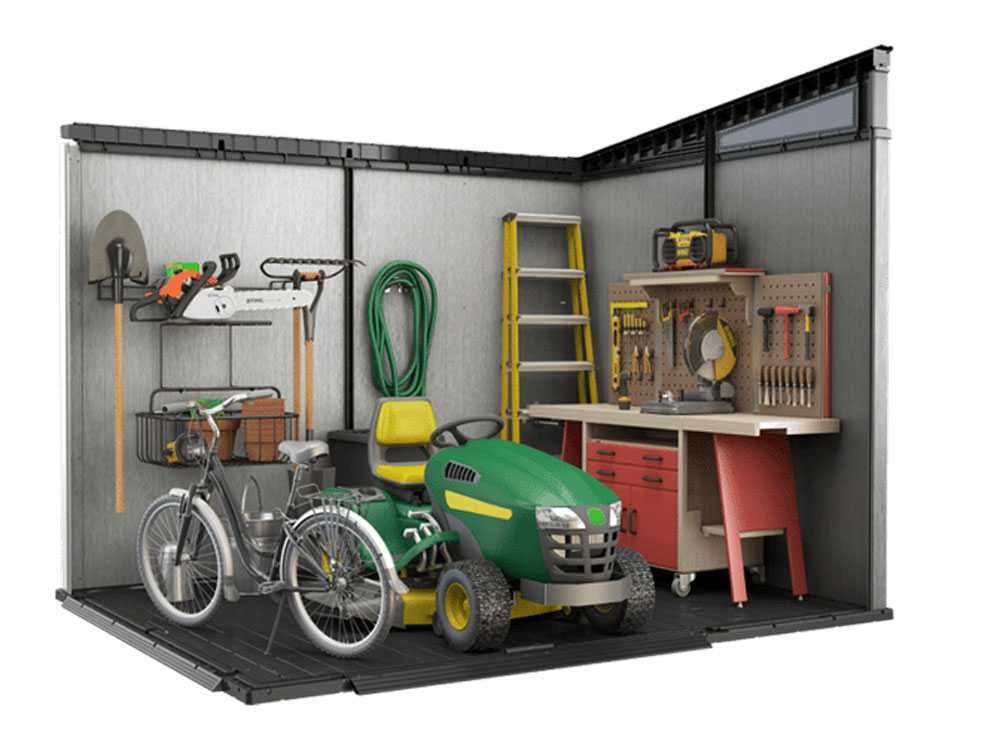Keter Artisan grau – Gartenhaus – Mit Doppeltüren – 342x218x226 cm