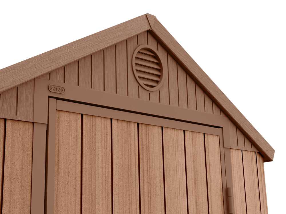 Keter Darwin braun – Gartenhaus Schuppen – mit Seitenfenster – 125×184.5×205 cm