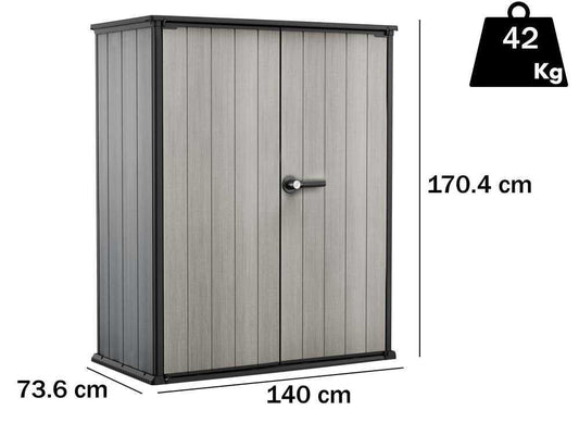 Keter High-Store + Gartenschrank – 140x73x170 cm