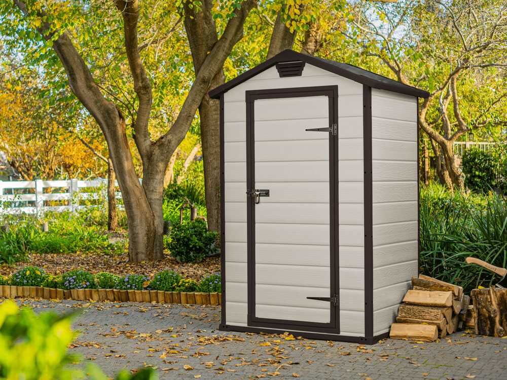 Keter Manor beige – Gartenhaus Schuppen – 129x103x196 cm