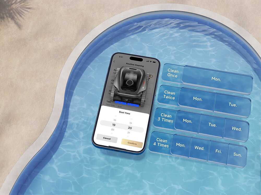 Mova Diver A10 – Akku-Poolroboter – Steuerung per App