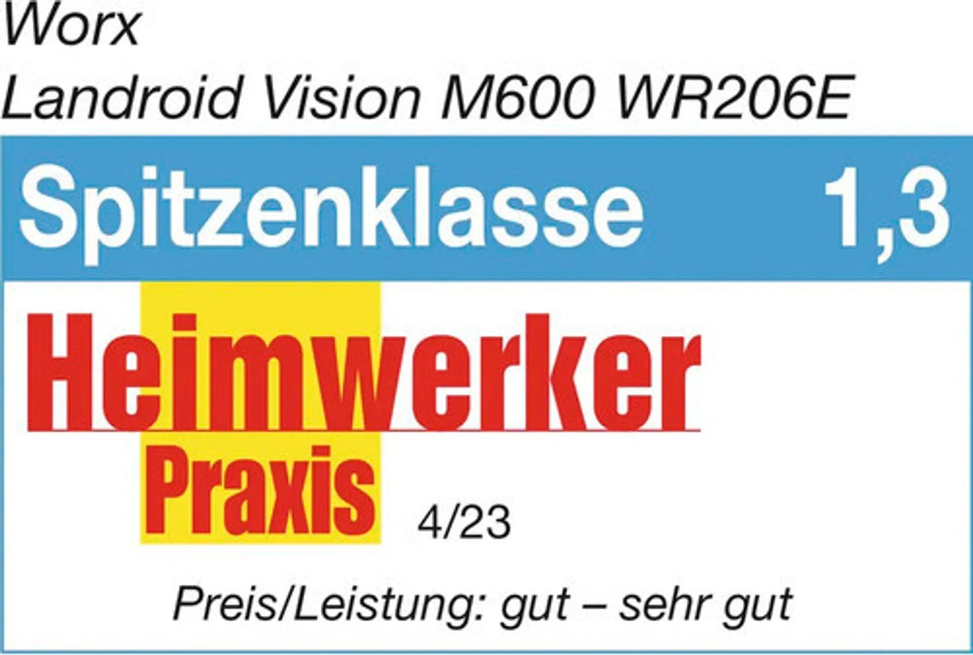 WORX WR206E Landroid Vision M600 Mähroboter